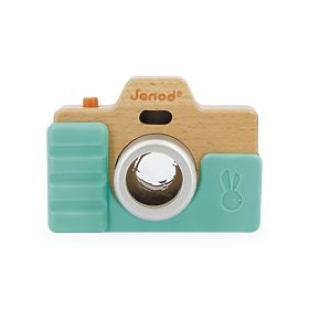 Janod Macchina fotografica per bambini in legno con suono e luce, JANOD