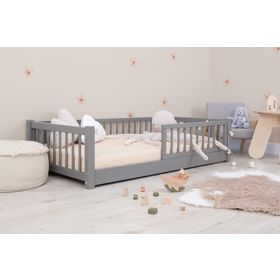 Letto basso per bambini Montessori Ourbaby - grigio