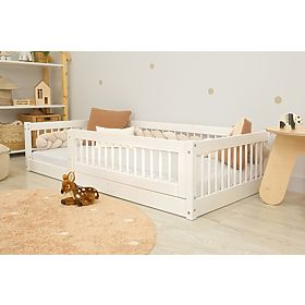 Letto basso per bambini Montessori Ourbaby Plus - bianco, Ourbaby®