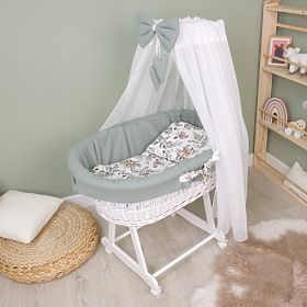 Letto in vimini con attrezzatura per un bambino - Animali della foresta, Ourbaby®