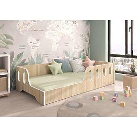 Lettino Montessori per bambini Koko 140x70 cm - sonoma