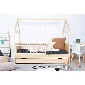 Letto a casetta ELIS naturale, Ourbaby®