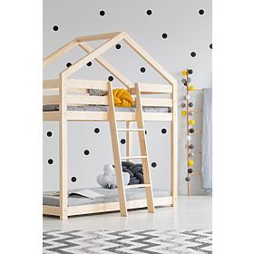 Letto a castello per bambini a forma di casetta Mila Classic, ADEKO