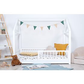 Letto a casetta Montessori Elis bianco, Ourbaby®