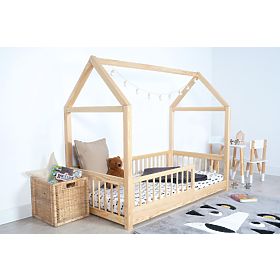 Letto casetta Montessori Elis naturale, Ourbaby®