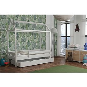 Letto per bambini casa Paul - bianco, Ourbaby®