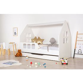 Letto della casa Woody 160 x 80 cm - bianco