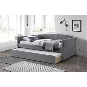 Letto con letto aggiunto SANNA 90 x 200 cm - Grigio