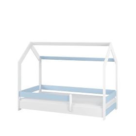 Letto a casetta Sofie 180x80 cm - blu, BabyBoo