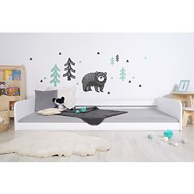 Letto Montessori in legno Sia - bianco