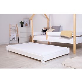 Letto estraibile Vario con materasso in schiuma - bianco, Litdrew