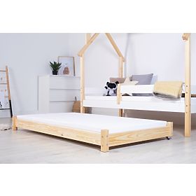 Letto estraibile Vario con materasso in schiuma - naturale, Litdrew