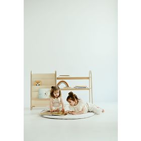 Libreria per bambini SLIM S - bianca, baby wood