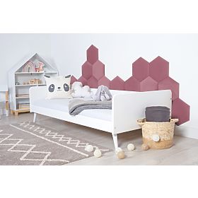 Pannello imbottito Hexagon - rosa, Ourbaby®