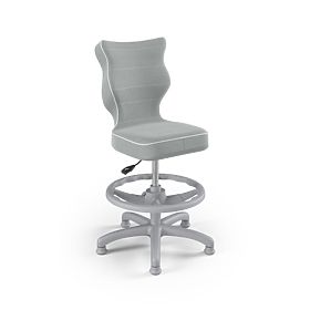 Sedia ergonomica per bambini regolabile in altezza 119-142 cm - grigia