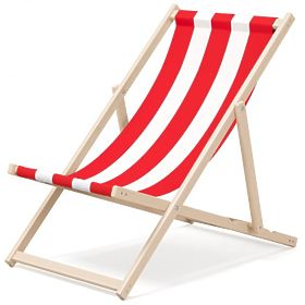 Sedia da spiaggia Righe rosse e bianche, Chill Outdoor