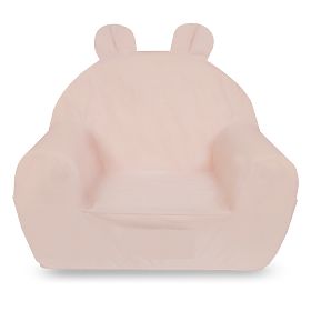 Poltroncina per bambini con orecchie - rosa