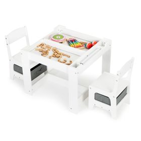 Set da tavolo e sedie in legno per bambini ECOTOYS, EcoToys