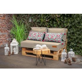 Set di cuscini per mobili pallet - Beige, FLUMI