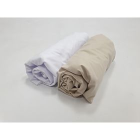 Set lenzuola 2 pezzi - bianco/beige