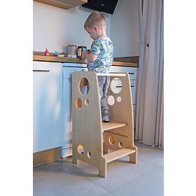 Torre di apprendimento Montessori Anelli decoro Woody, Ourbaby®