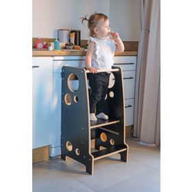 Torre di apprendimento Montessori Anelli neri, Ourbaby®