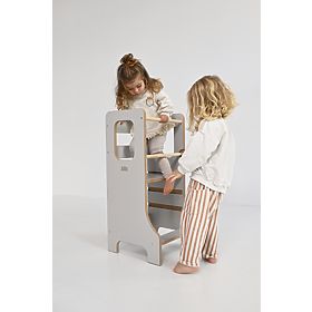 Torre di apprendimento SLIM M - grigio, baby wood