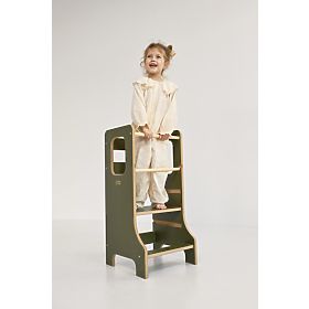 Torre di apprendimento SLIM M - oliva, baby wood