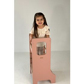 Torre di apprendimento SLIM M - rosa, baby wood